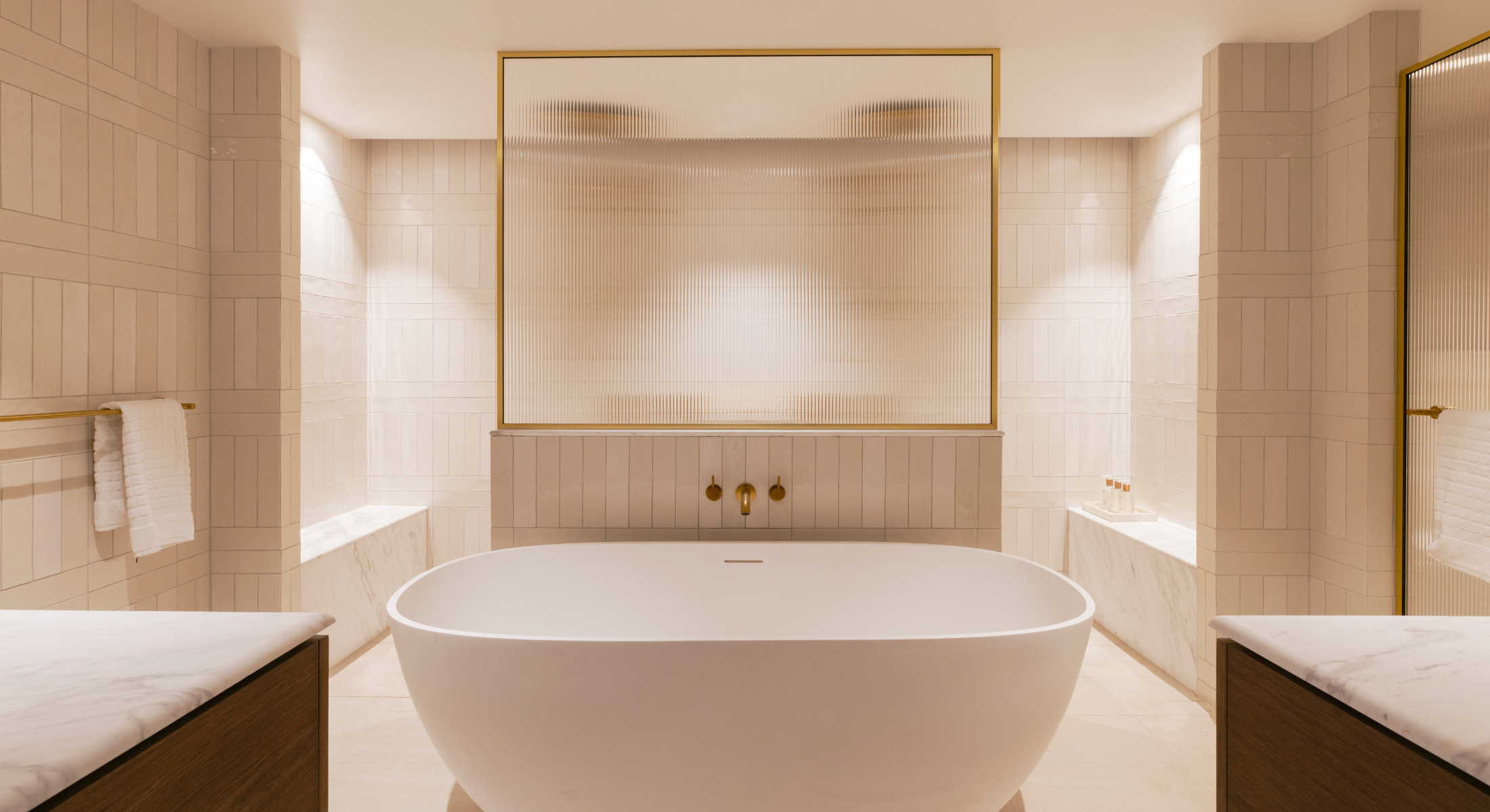 Bathroom of one bedroom suite at Elysium Noosa