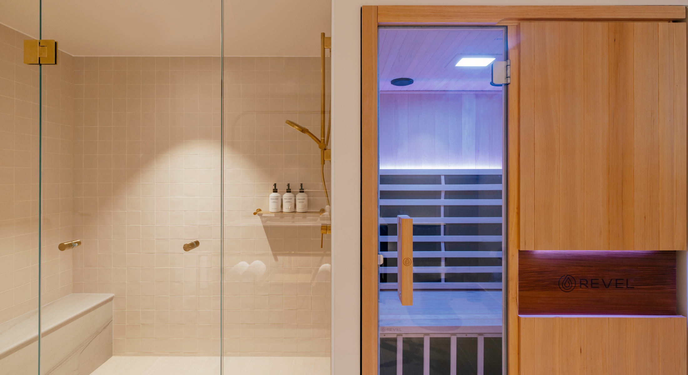 Infrared sauna in Wellness Suite at Elysium Noosa